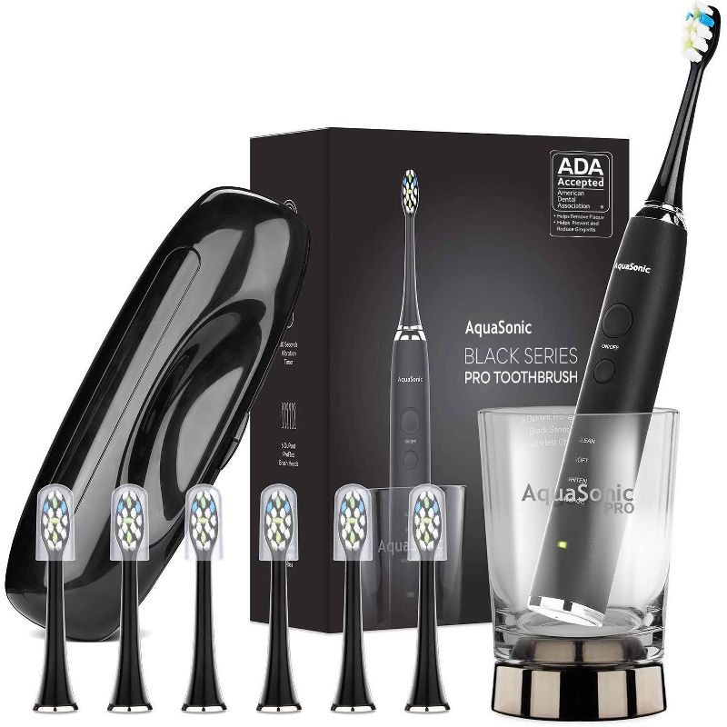Aquasonic Pro Series Electric Toothbrush - Black