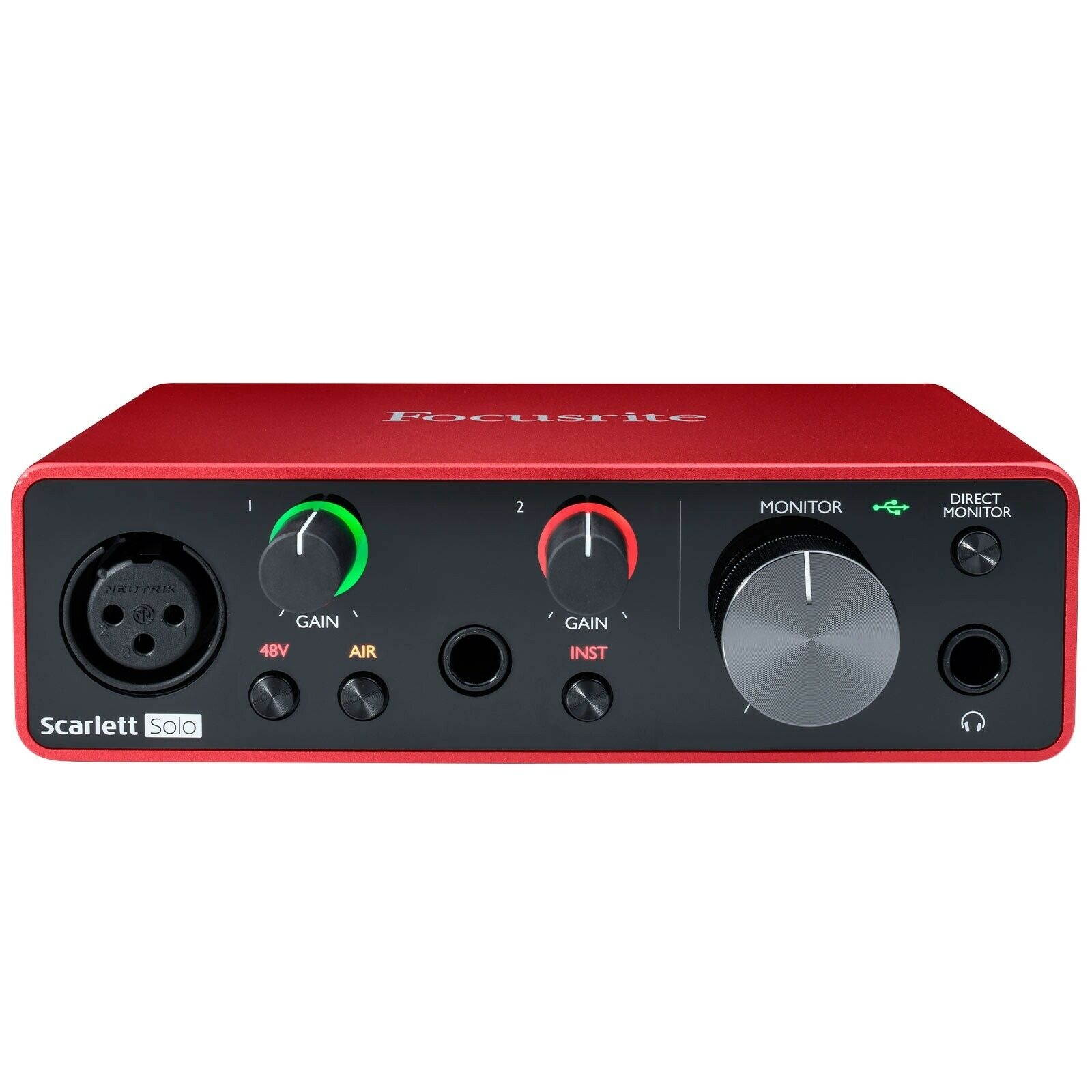 Scarlett Solo Recording Interface w 5" Bluetooth Speakers & Condenser Microphone