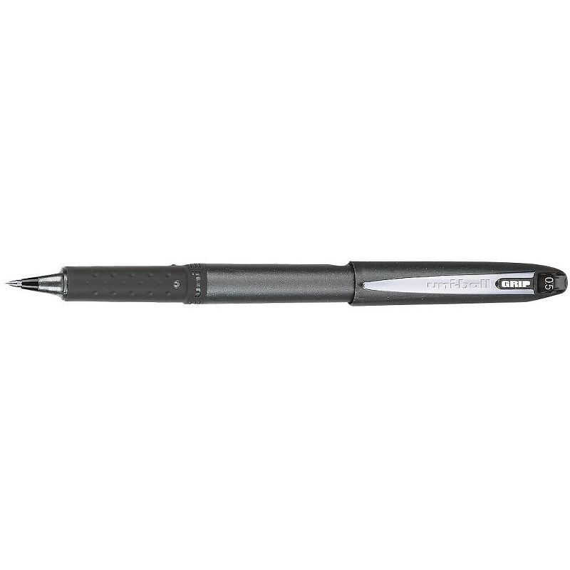uni-ball Grip Roller Ball Pen Black Ink Micro Dozen 60704