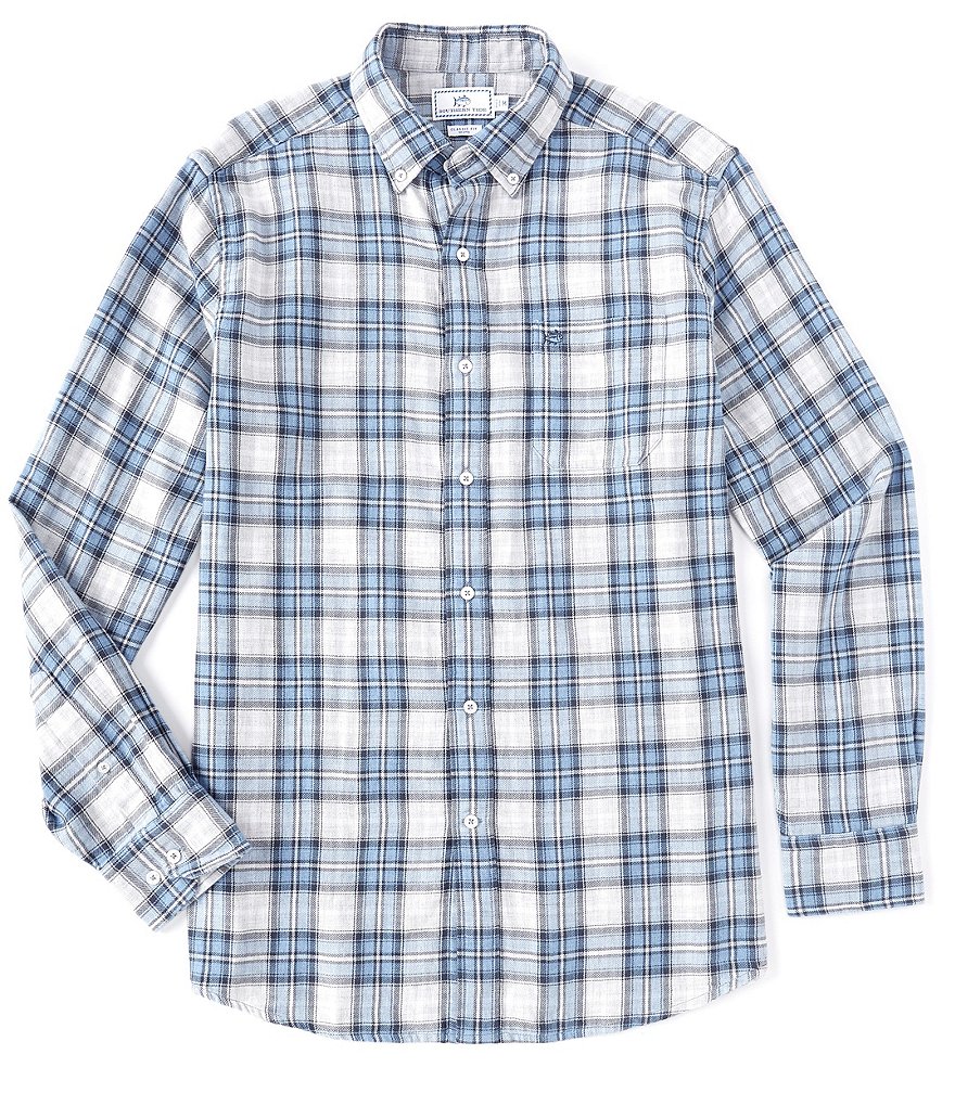 Southern Tide Chambray Reversible Long-Sleeve Woven Shirt
