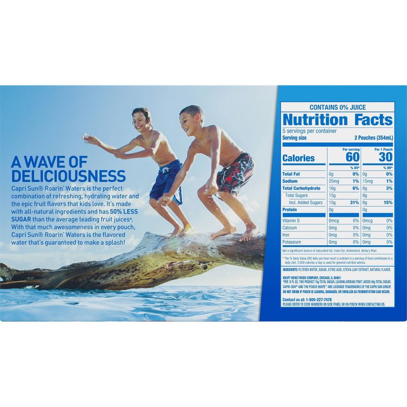 Capri Sun Roaring Waters Fruit Punch Pack - 10pk/6 fl oz Pouches
