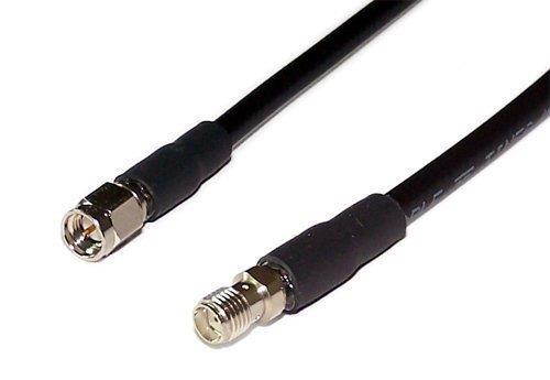 Times Microwave lmr240-sma-mf-rg8x Times Microwave LMR-240 Coaxial Cable SMA Male to SMA Female Jumper -RF Antenna Extension Cable (25 Foot)