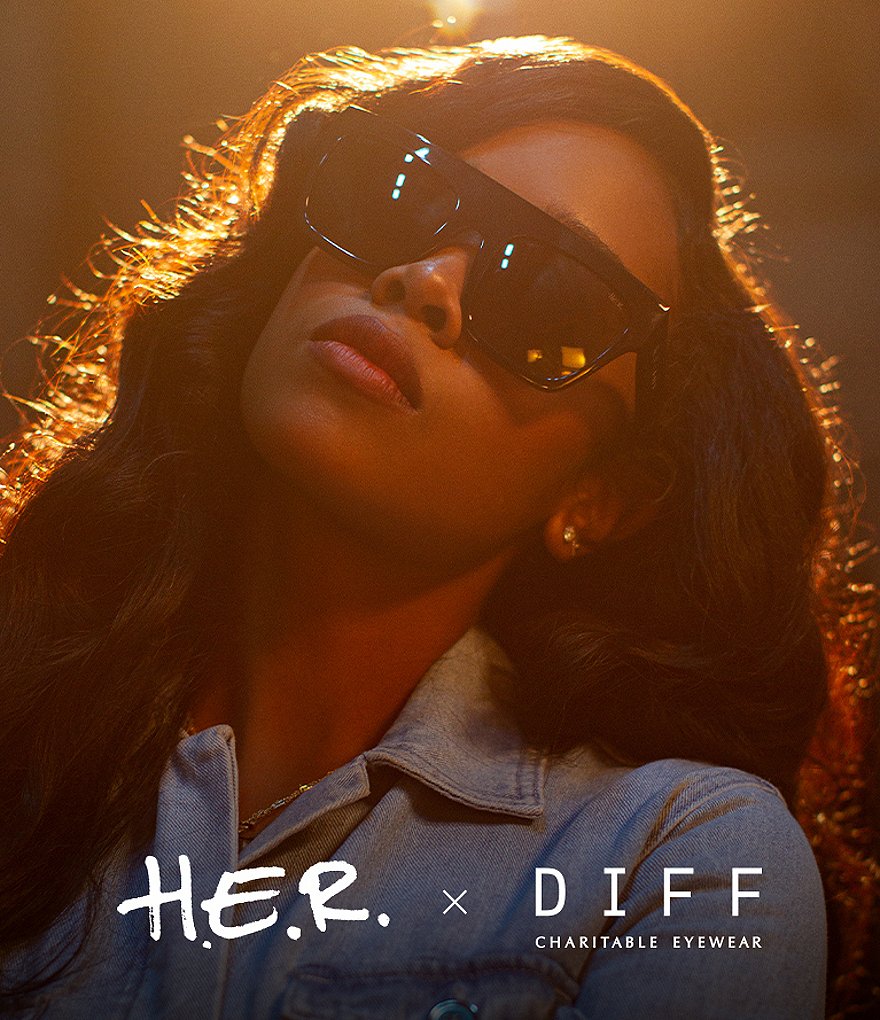 DIFF Eyewear The West Black Grey 55mm Sunglasses