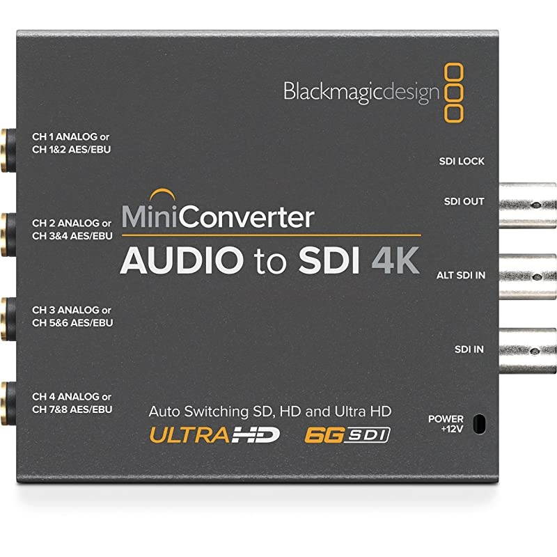 Mini Converter Audio to SDI 4K (BMD-CONVMCAUDS4K)