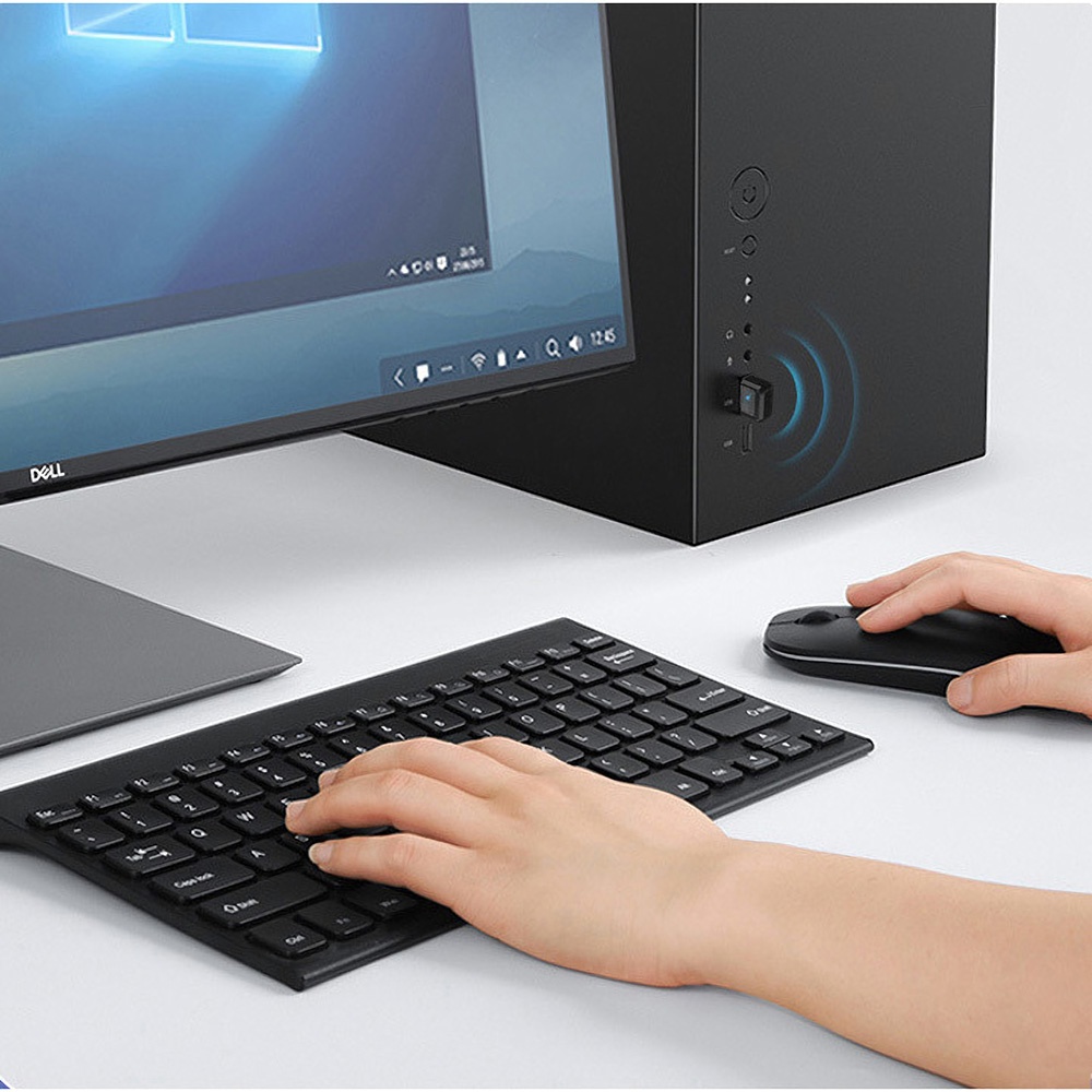 Urant USB bluetooth Adapter bluetooth5.0 Dongle Audio Transmitter Receiver for Printer PC Speaker Mouse-Black