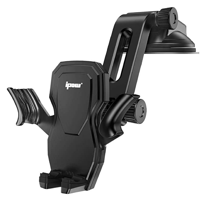 Car Phone Mount Holder Hands Free Car Phone Holder Dashboard Gravity Cell Phone Holder Mount with Auto Retractable Clamp Maximum Angle Adjustment for iPhone XRXS MaxX87 Galaxy S10S9Note 9