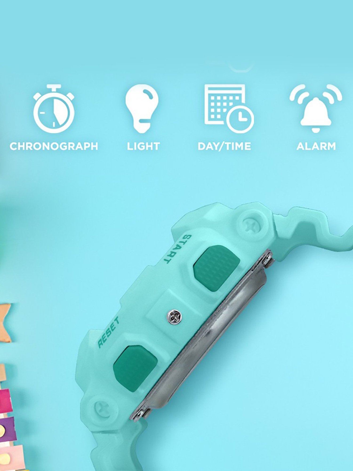 Carlington Junior 9121 Green Unisex Digital Watch