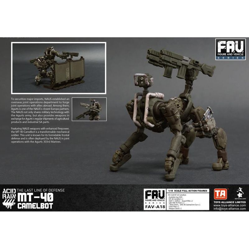FAV-A18 MT40 Camelbot 1:18 Scale | Acid Rain Fav Action figures