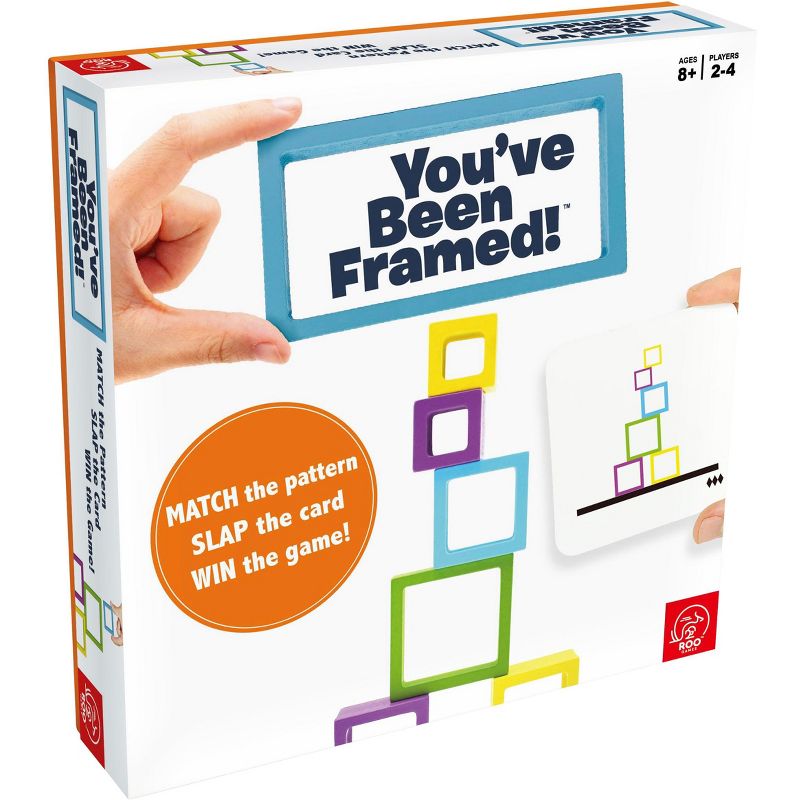 ROO GAMES - You've Been Framed! - Fast-Paced Stacking and Building Game - for Ages 8+ - Match The Pattern, Slap The Card, Win!
