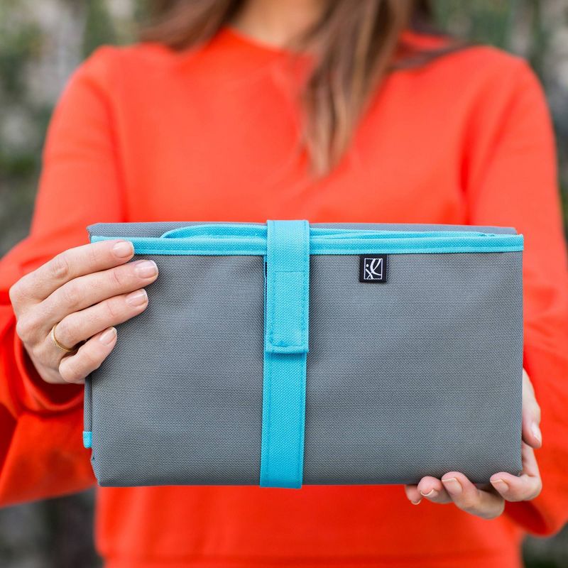 J.L. Childress Full Body Changing Pad - Gray Teal