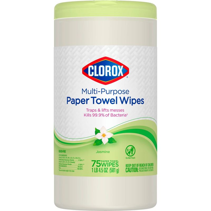 Clorox Paper Towel Wipes - Jasmine - 75ct