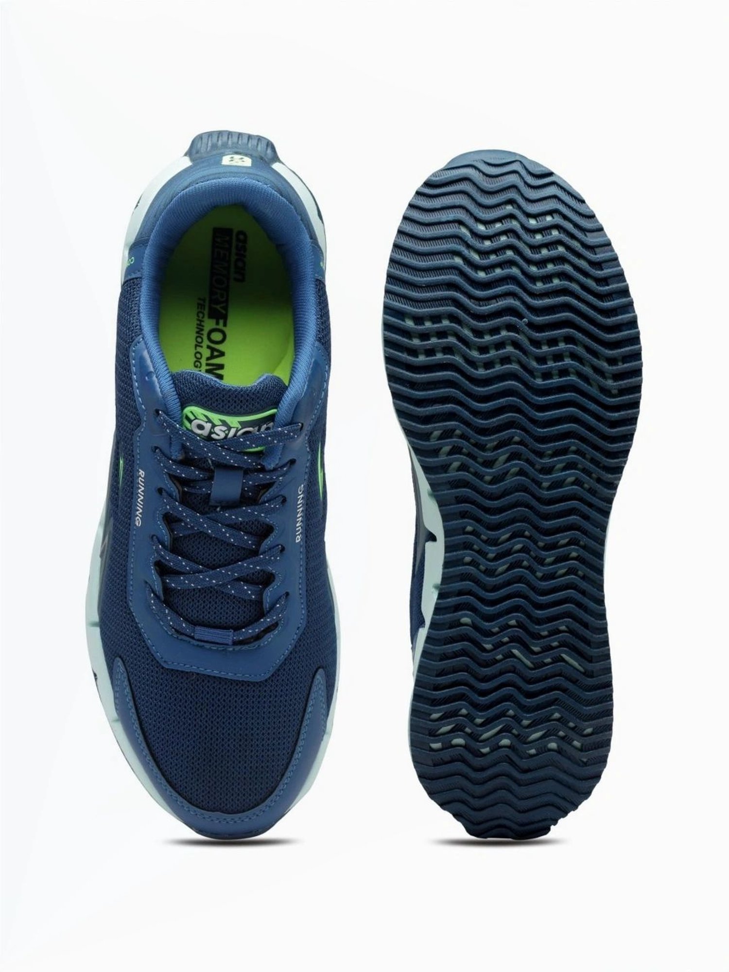 Asian Men's Blue Running Shoes