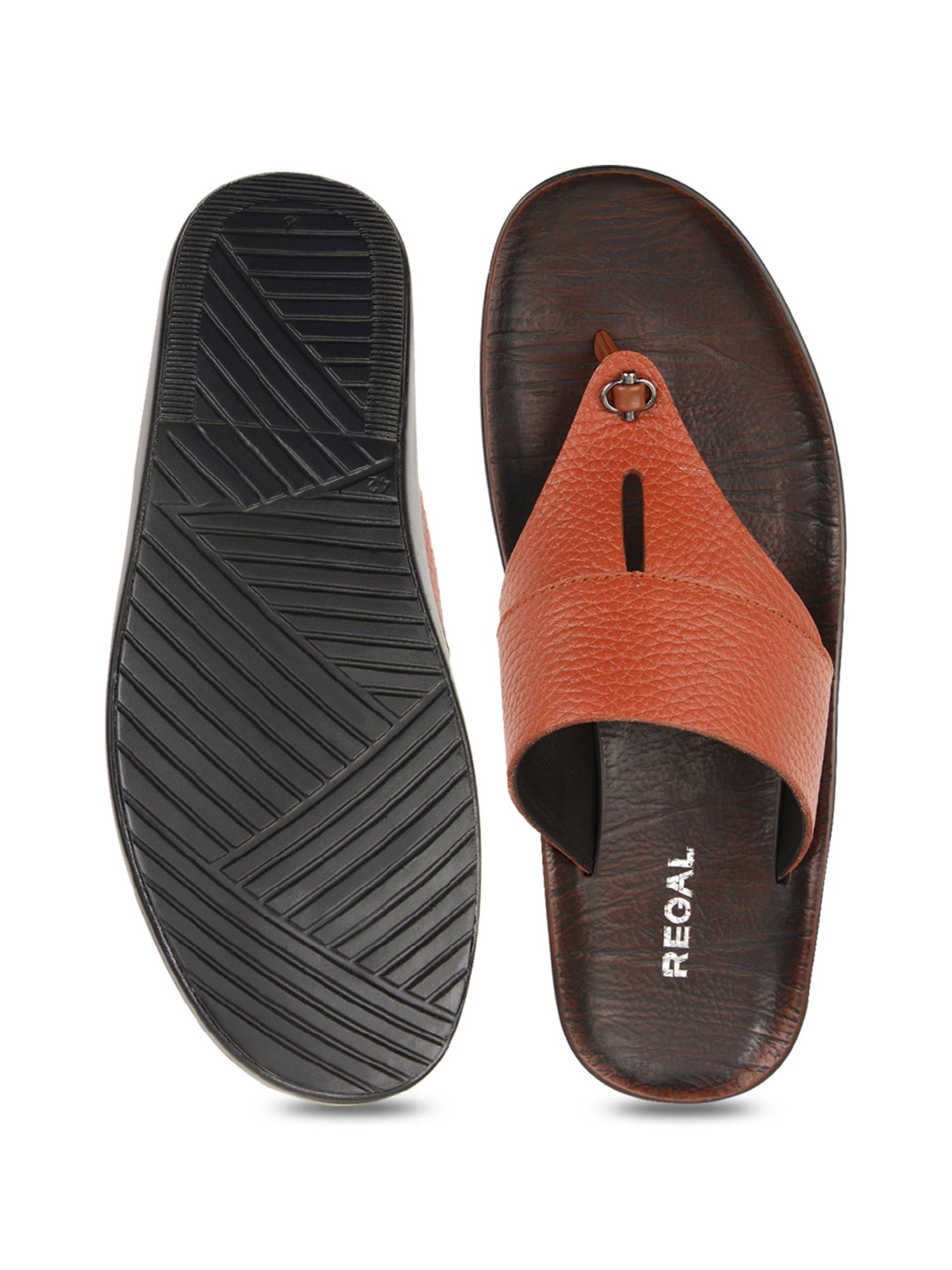 Regal Men's Tan Thong Sandals