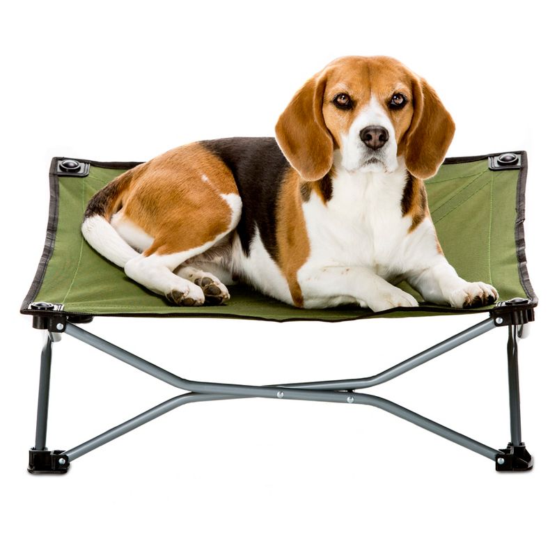 Carlson The Portable Pup Dog Bed - Indoor/Outdoor - Green - Small