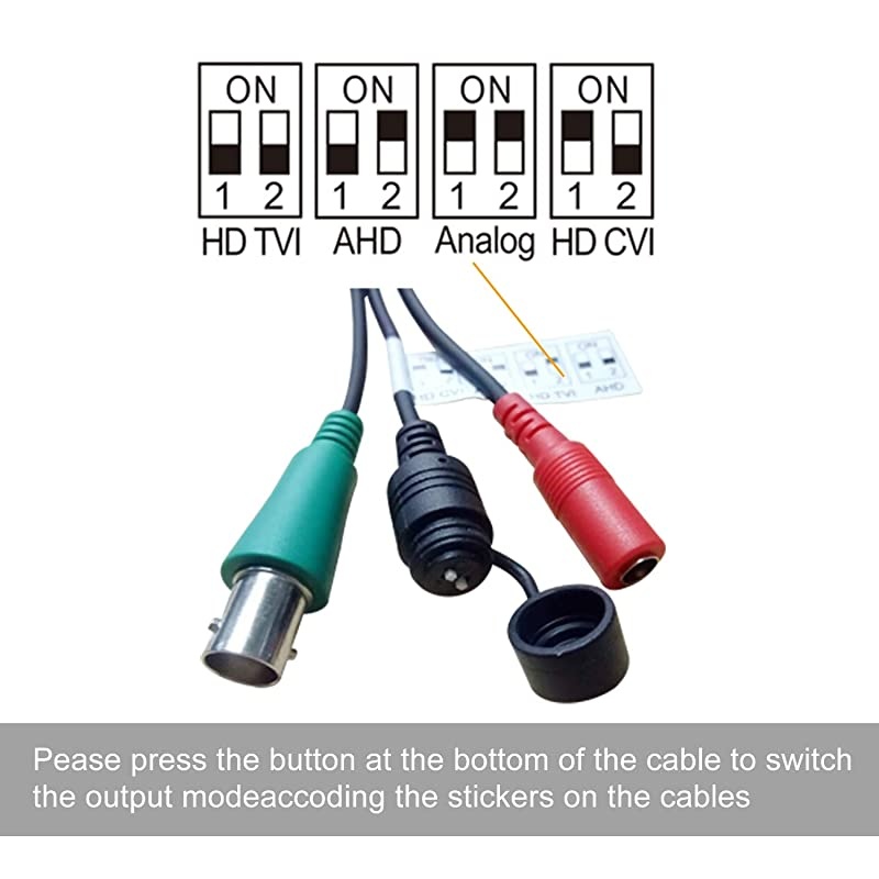 2MP Analog CCTV Camera HD 1080P 4in1 TVIAHDCVICVBS Dome Security Camera 2812mm Varifocal Wide Viewing Angle Weatherproof indoor outdoor Eyeball Camera for Home Video Surveillance Grey