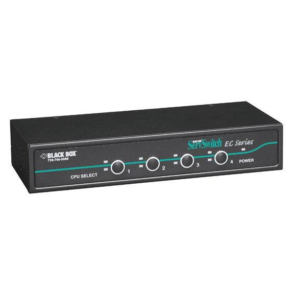 Black Box KV9204A Black Box ServSwitch KV9204A KVM Switch - 4 x 1 - 4 x HD-15 Keyboard/Mouse/Video - 1U