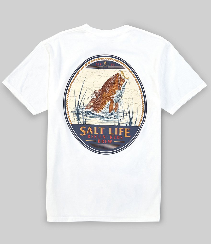 Salt Life Short-Sleeve Reelin' Reds Brew Graphic T-Shirt