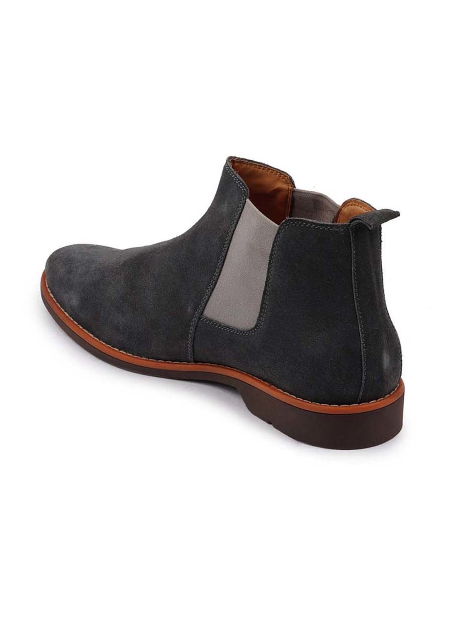 Fausto Men's Grey Chelsea Boots