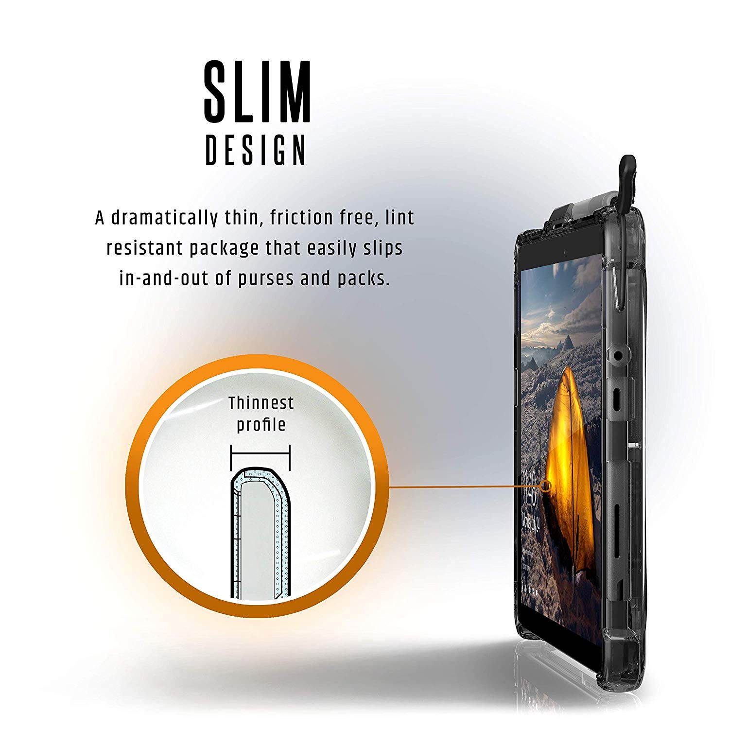 UAG Microsoft Surface Go Plyo Feather-Light Rugged [Ice] Military Drop Tested Case