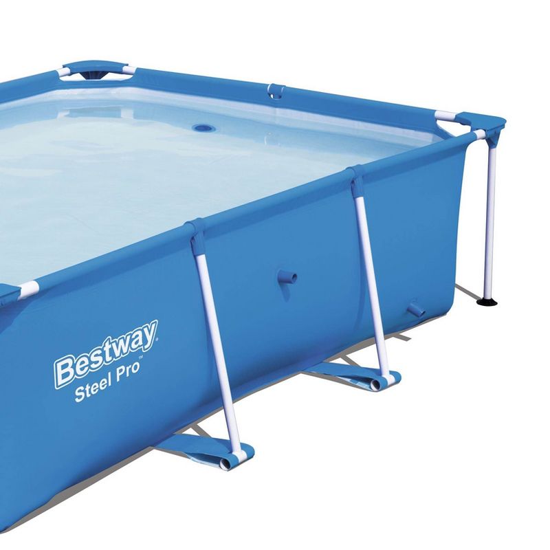 Bestway 8.5t x 5.5ft x 24in Rectangular Above Ground Pool Frame with Filter Pump