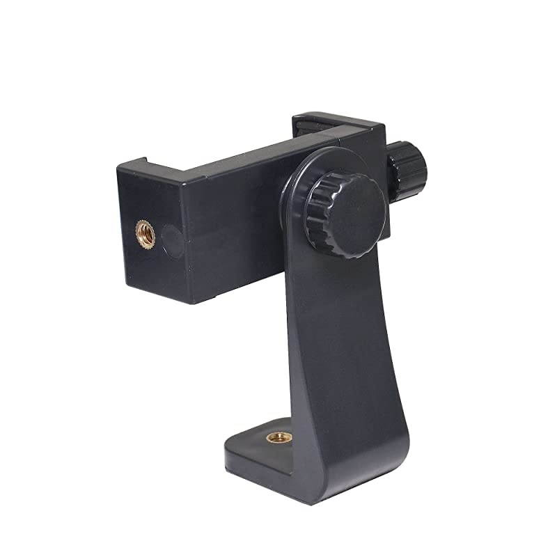Phone Tripod Mount Adapter Smartphone Remote Controller Smartphone Holder Clip for iPhone Samsung and All Cell Phones Rotates Vertical Horizontal Adjustable Clamp Selfie Stick Monopod