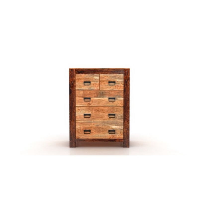 Ajmer 5 Drawer Chest Natural - Timbergirl