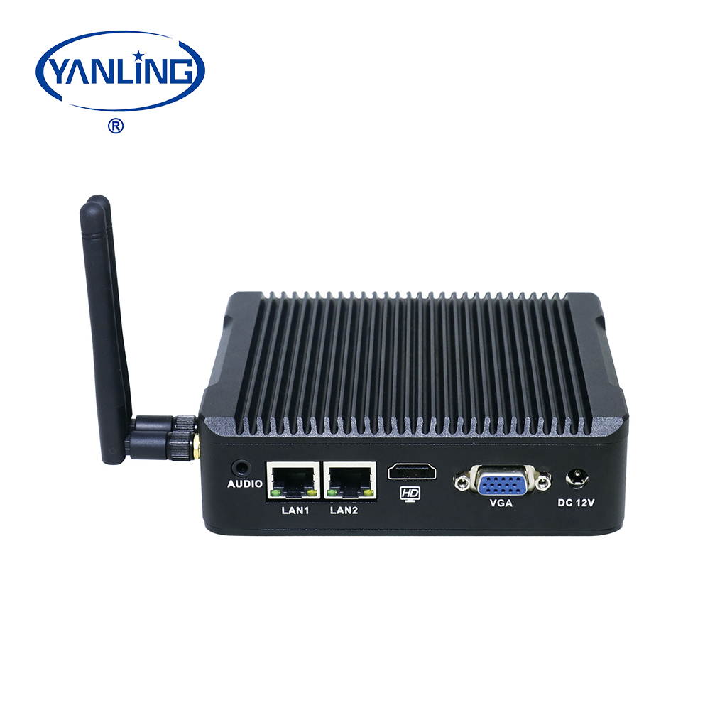 YANLING 4K Fanless Mini PC, Intel Celeron J1900/Intel Pentium N3540 CPU, Desktop Computer, Windows 10 Pro VGA/HDMI/1USB3.0/5USB2.0/LAN, 8 RAM/64 SSD)