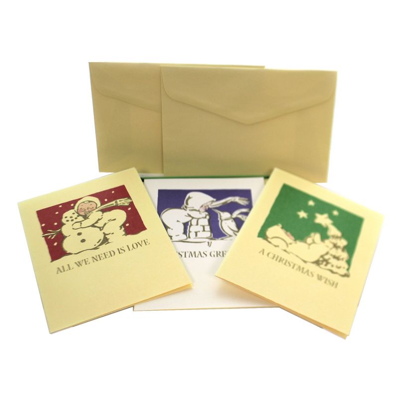 Dept 56 Snowbabies Did We Send A Christmas Card To Them? Set/2  -  Decorative Figurines