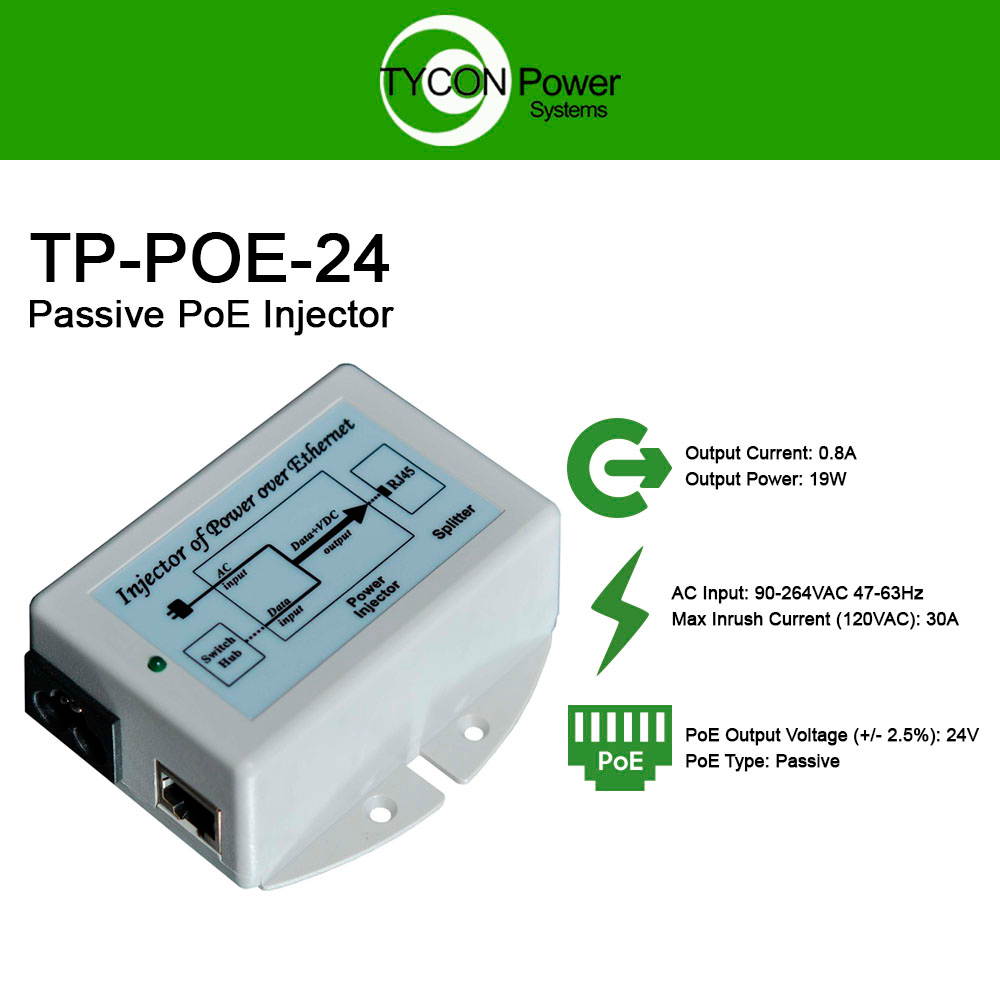 Tycon Power TP-POE-24 POE Injector
