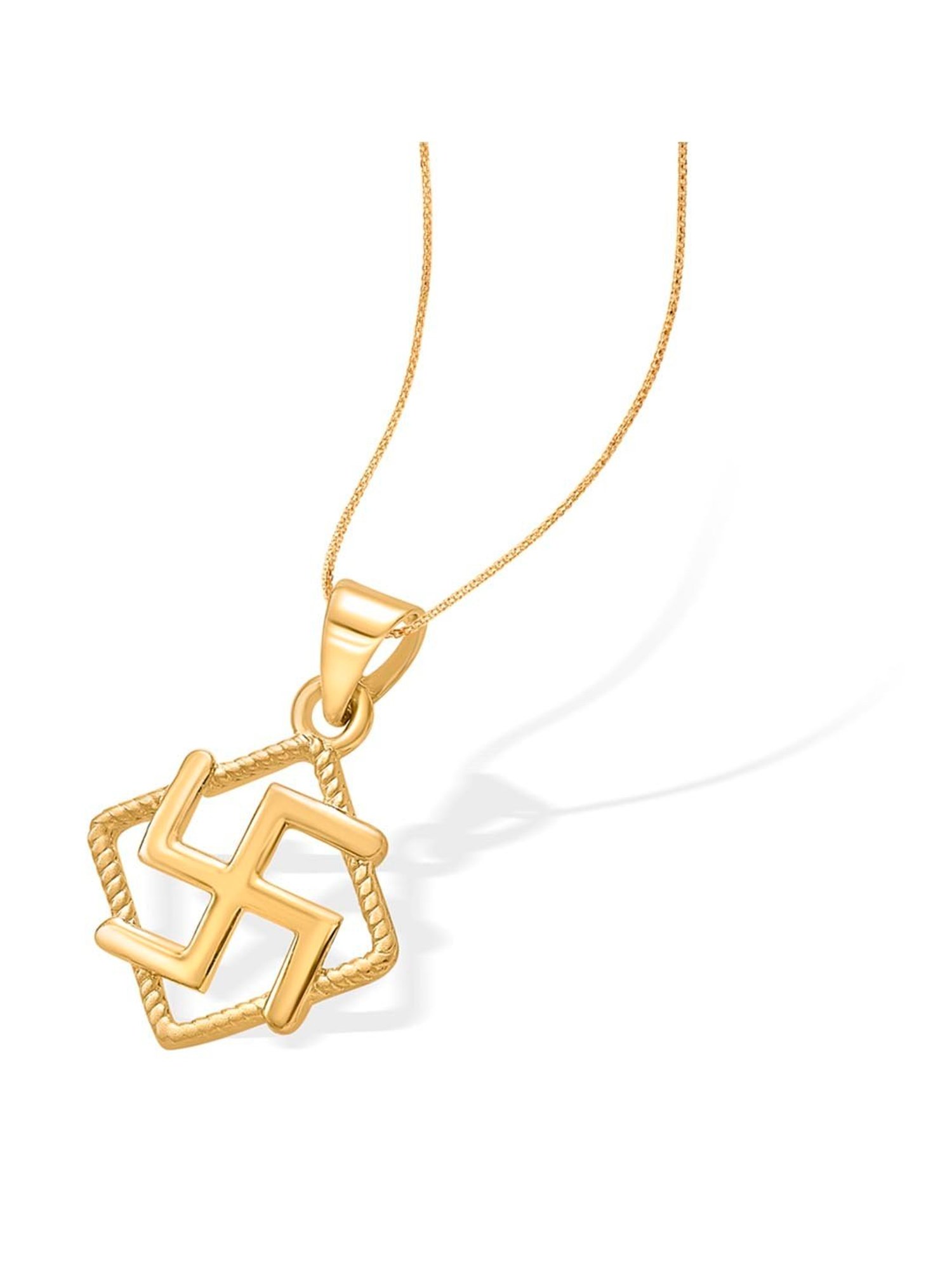 CKC Sacred Rudraksha Gold Pendant: Single Loop Elegance