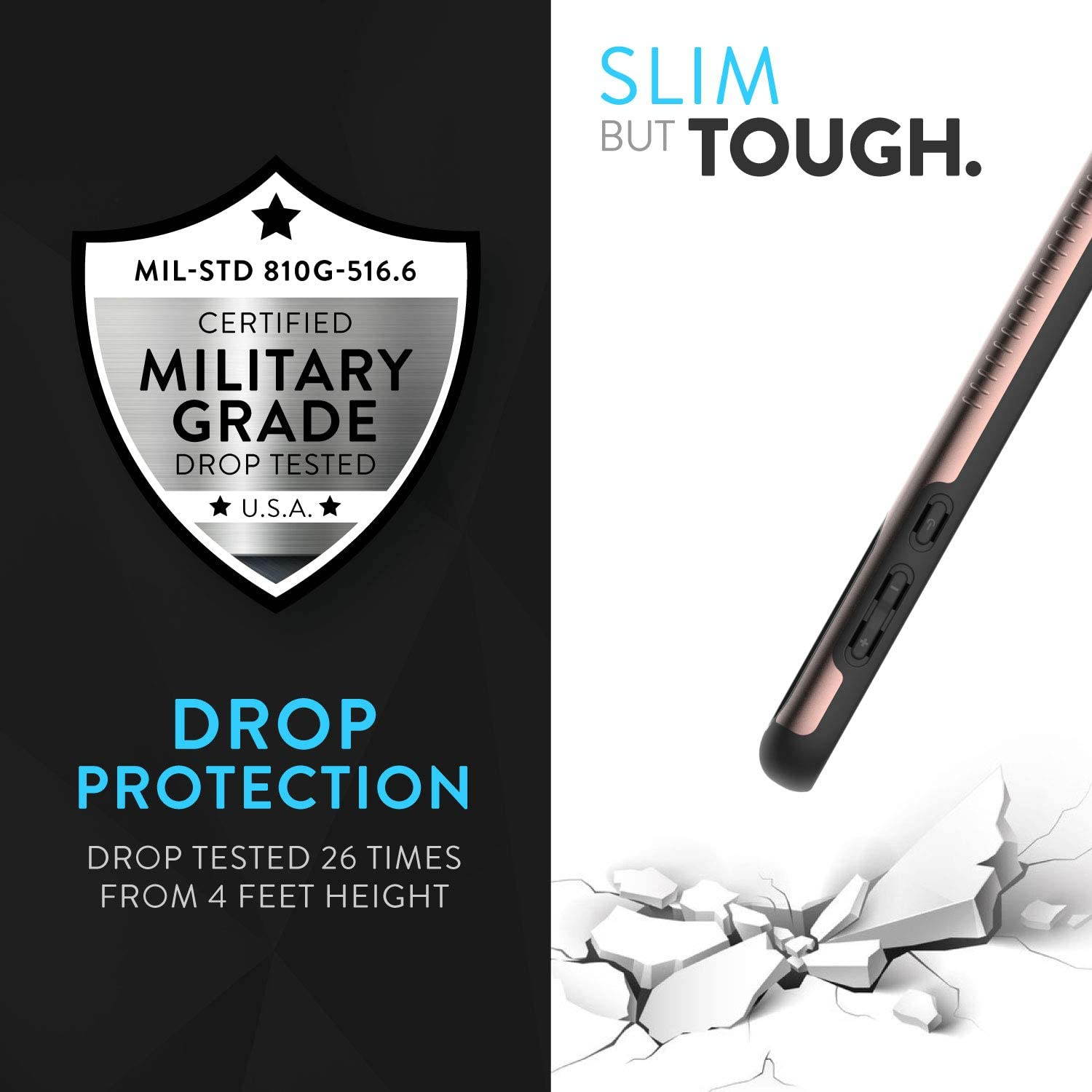 TUDIA Dual Layer Fit Designed for Moto G Power Case (2020), Motorola G Power Case, [Merge] Rugged Hard Back Heavy Duty Slim Protective Phone Case for Motorola Moto G Power (2020)