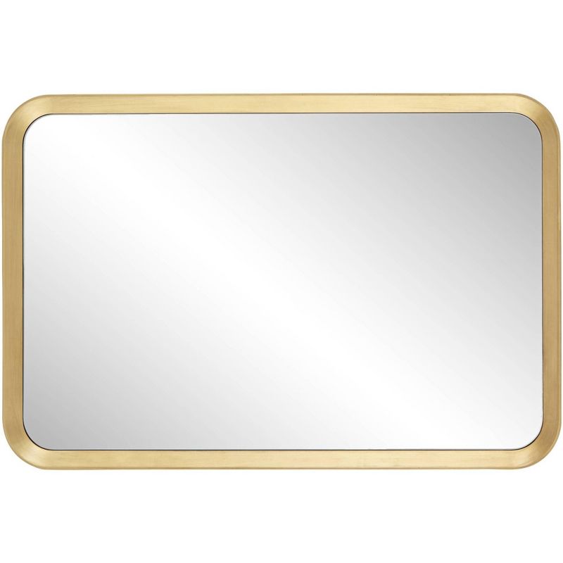 Noble Park Stanhope Gold 23 3/4" x 36" Round Edge Rectangular Wall Mirror