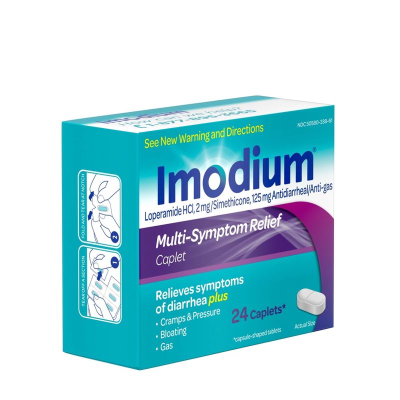Imodium Multi-Symptom Relief Caplets - 24ct