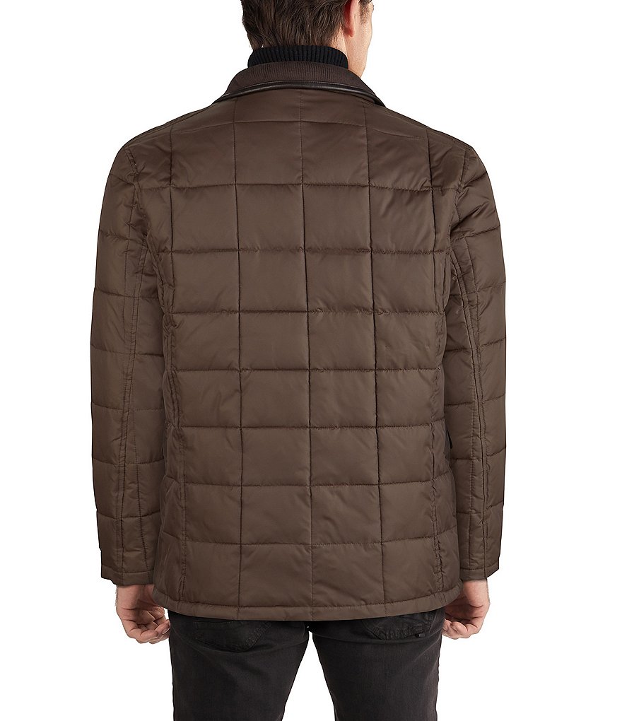 Cole Haan Box-Quilted Insulated Zip/Snap Front Jacket