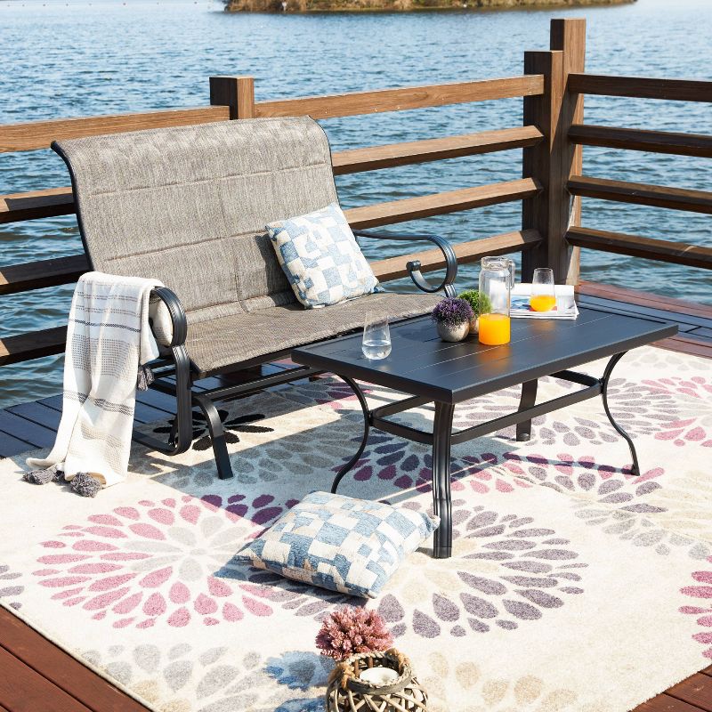 2pc Outdoor Patio Glider Seating Set - Patio Festival