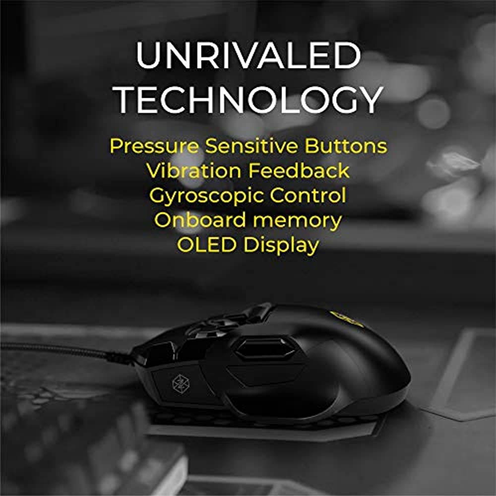 Swiftpoint Z Gaming Mouse, Voted Gaming Innovation of The Year. Tilt, Pivot, Click Softer/Harder to Experience unprecedented intuitive Control in MMO, FPS, RPG, MOBA, or Flying/Driving Games