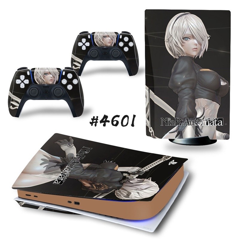 NieR Automata PS5 Standard Disc Edition Skin Sticker Decal Cover for PlayStation 5 Console & Controllers PS5 Skin Sticker Vinyl