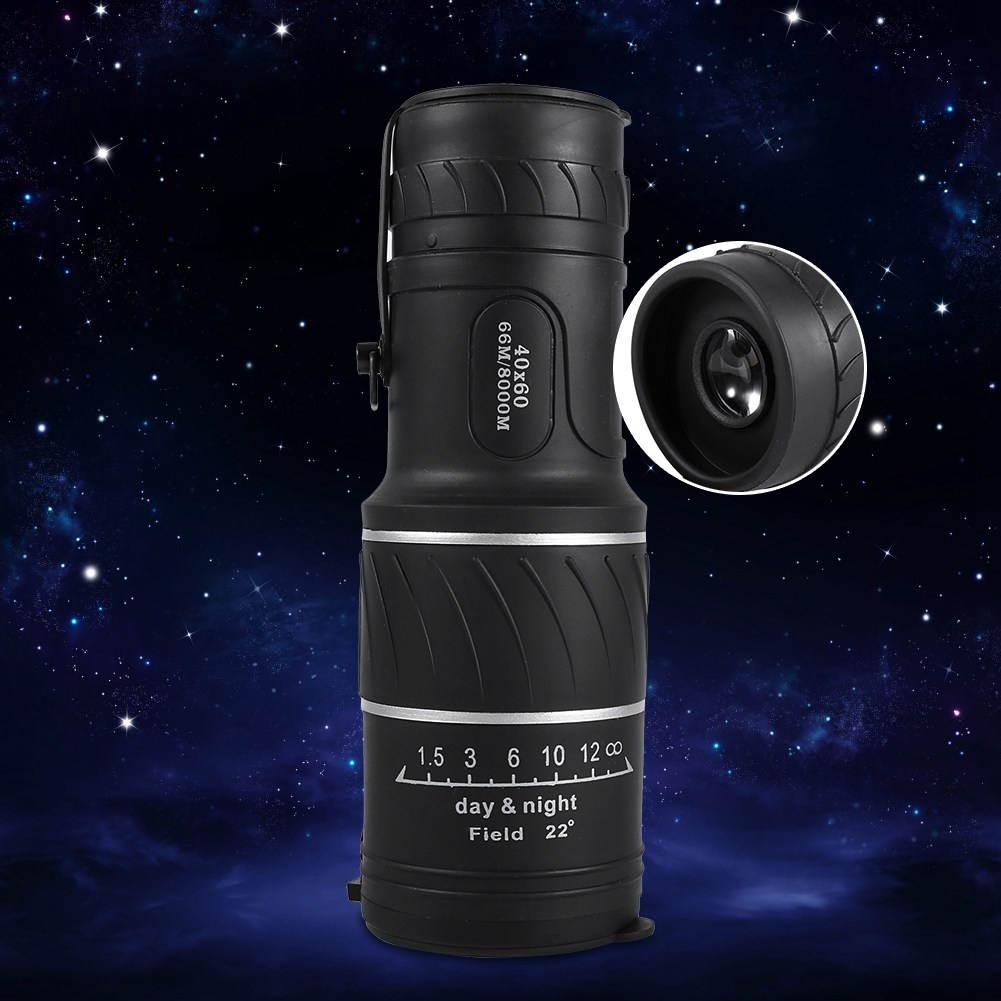 Day Night Low Light 40X60 HD Monocular Hunting Camping Hiking Telescope Outdoor