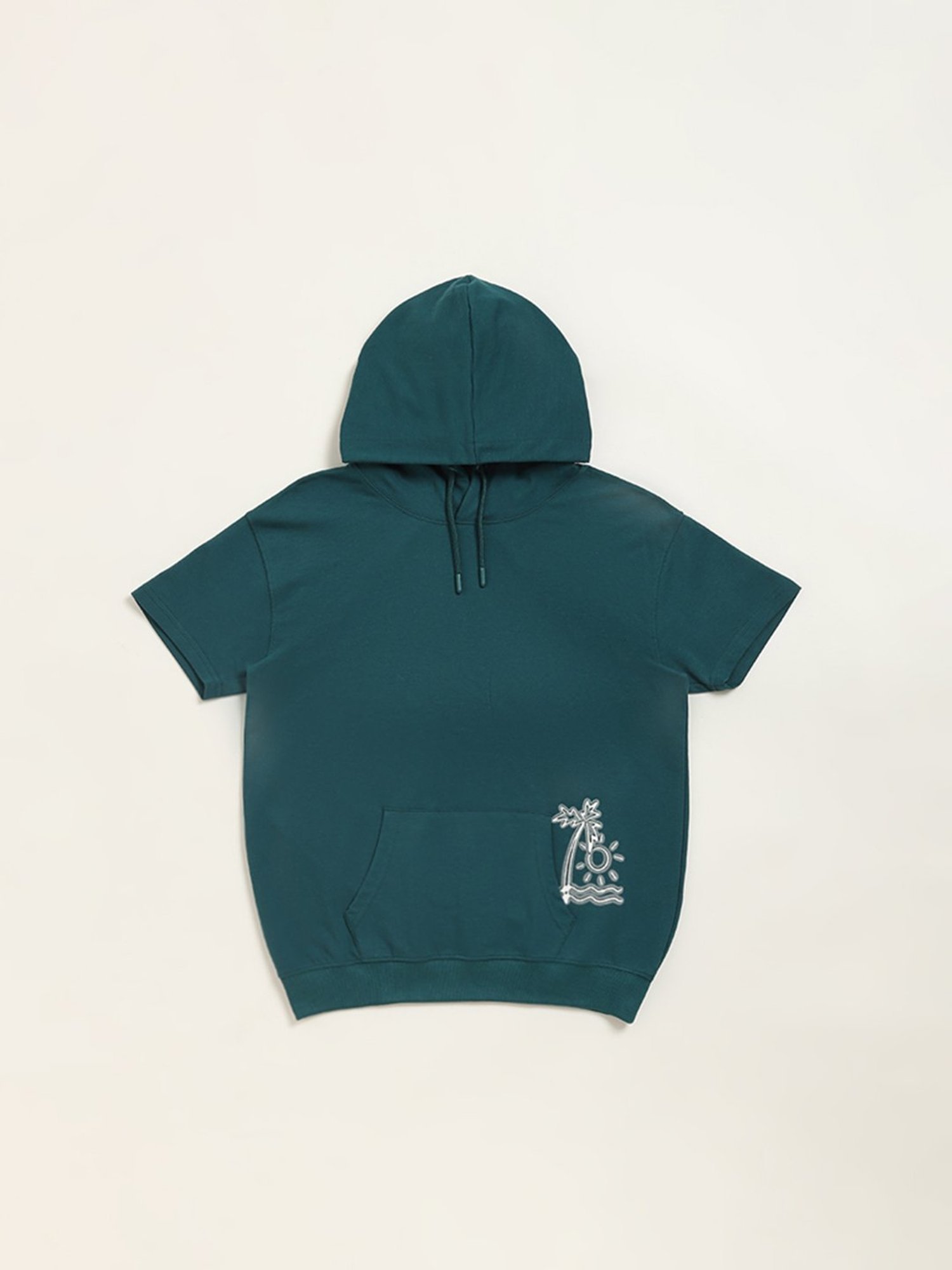 Y&F Kids by Westside Teal Hooded T-Shirt