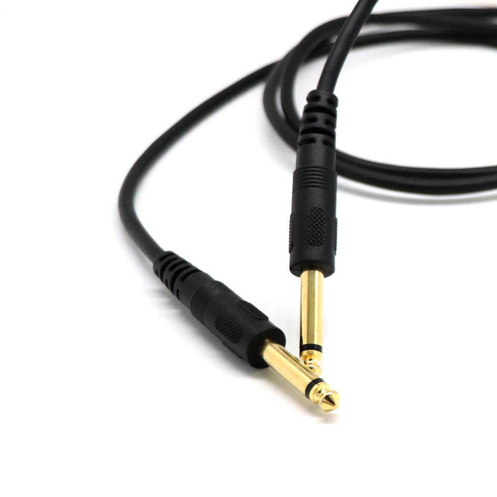 Male to Male 1.5m Premium 6.35mm Mono Jack 1/4" TS Cable Unbalanced Guitar Patch Cords/Instrument Cable Male to Male 1.5m M.27