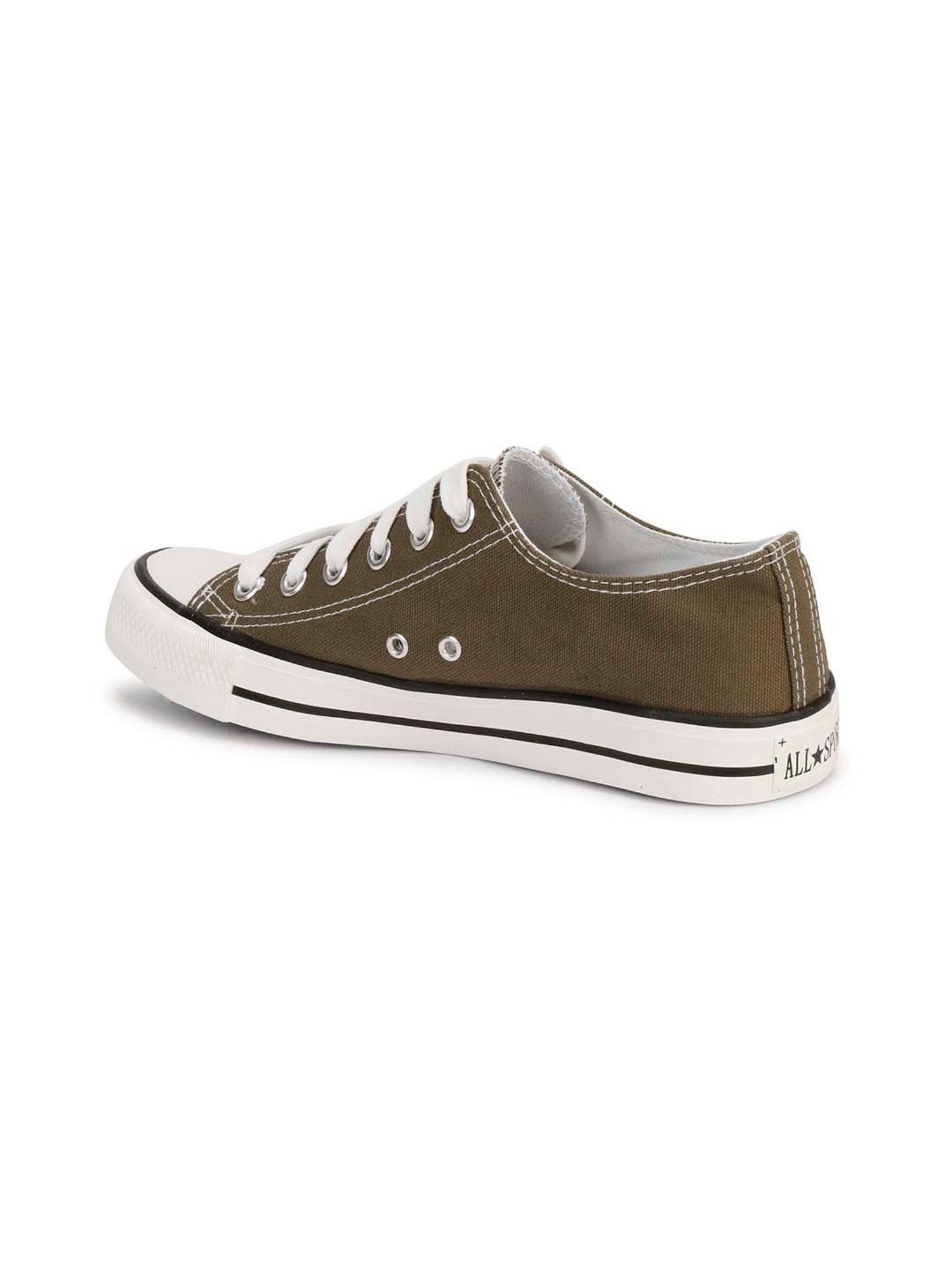 Mozafia Men's Army Green Casual Sneakers