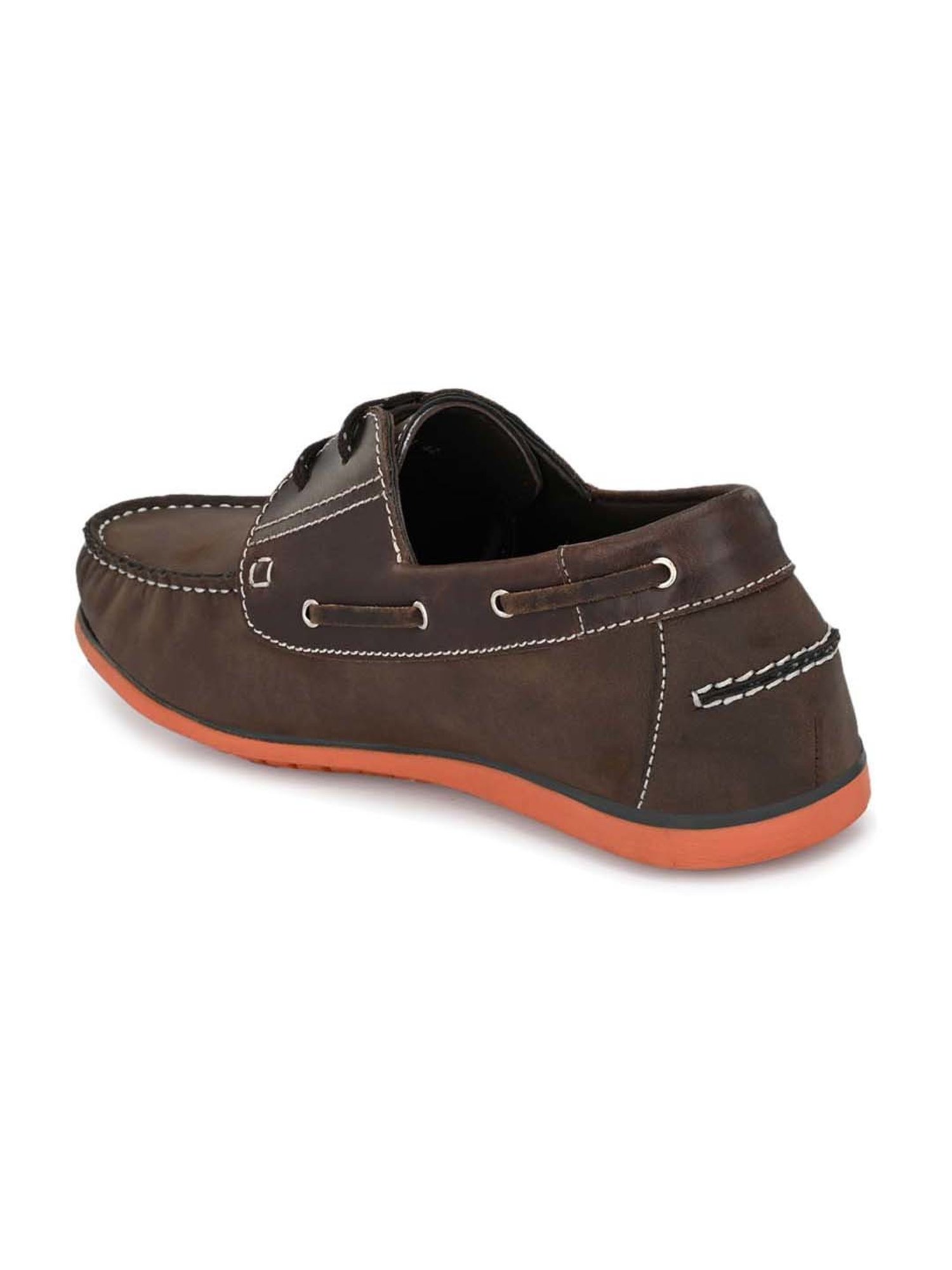 Hitz Men's Brown Boat Shoes