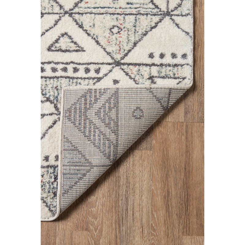 9'3"x12'6" Lima Mori Area Rug Ivory - Momeni