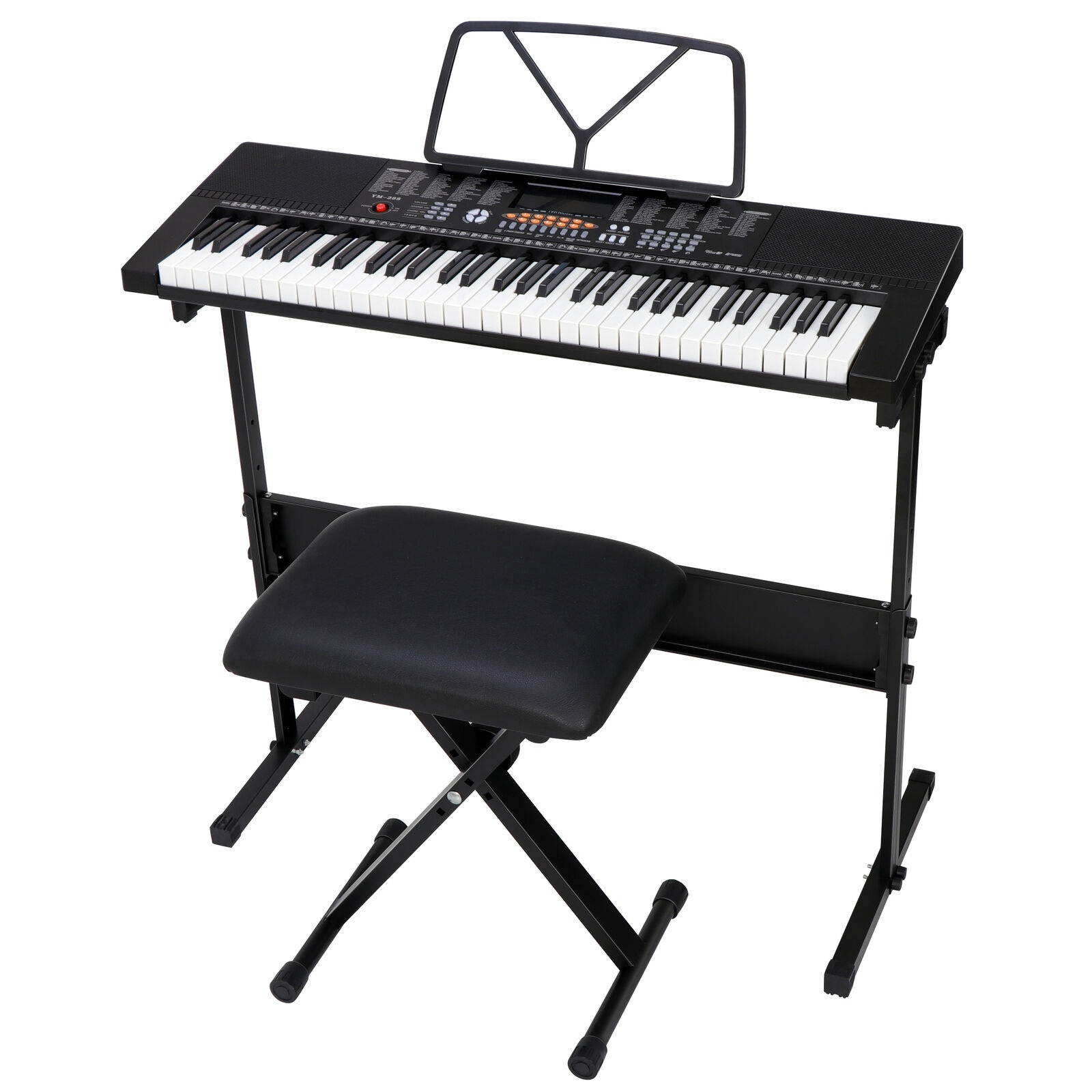 61 Key Music Electronic Keyboard Electric Digital Piano Organ with Stand