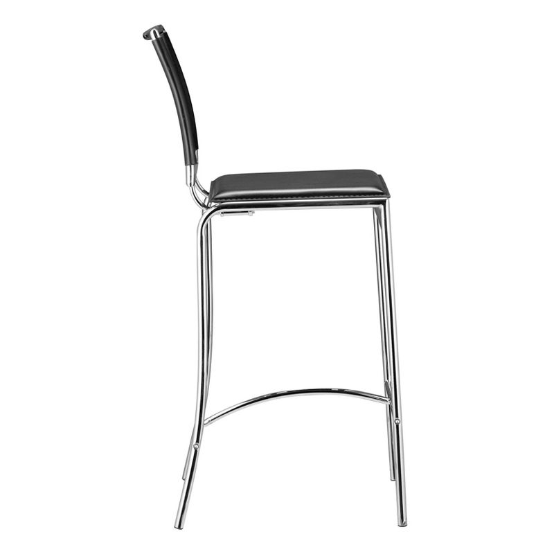 Set of 2 Sims Barstools Black - ZM Home