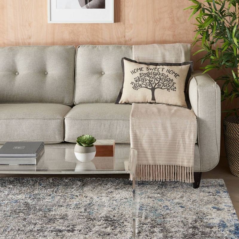 14"x20" Home Sweet Home Tree Throw Pillow Natural - Kathy Ireland Home