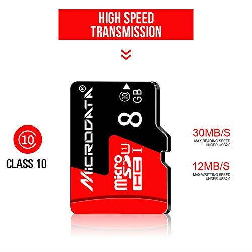 AFANG Micro SD Card 8GB U1 Red and Black TF (Micro SD) Memory Card
