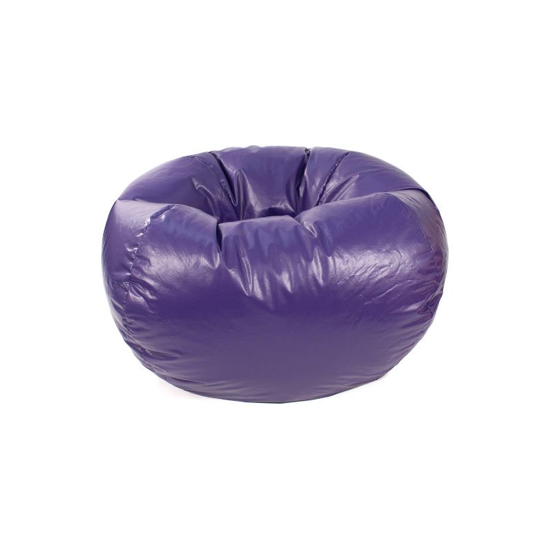 Small Vinyl Bean Bag Chair Purple - Gold Medal