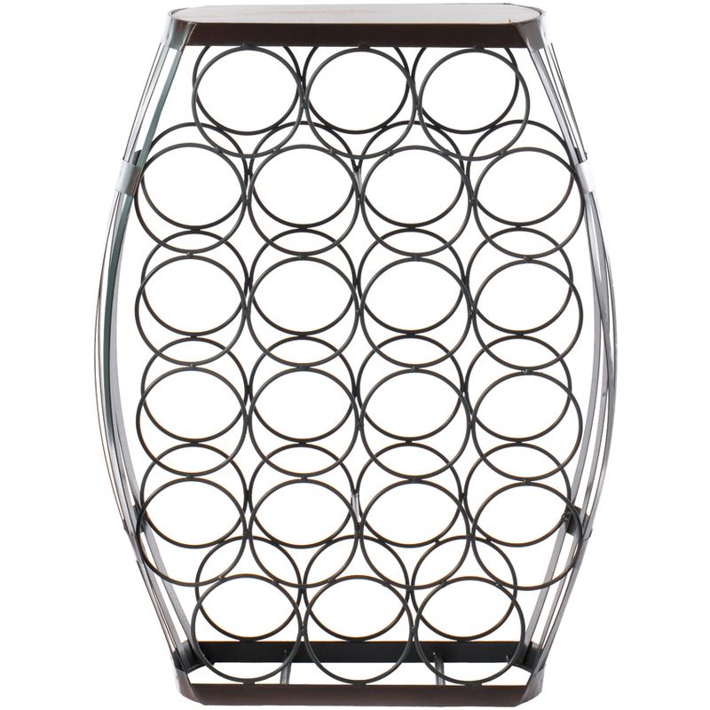 Vintiquewise Barrel Shaped 22 Bottles Decorative Table Wine Rack Storage