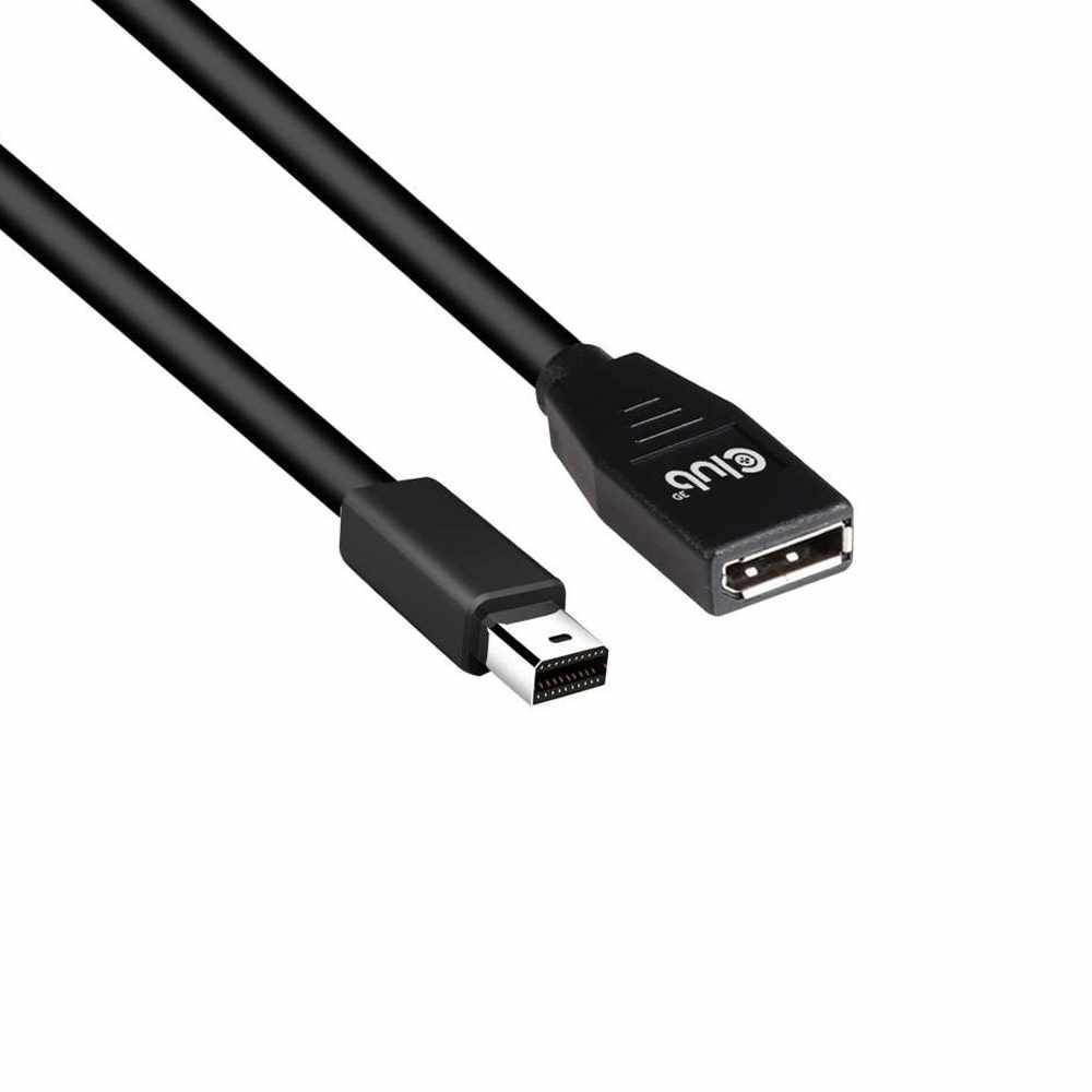 Club3D Model CAC-1121 Mini DisplayPort to DisplayPort1.4 Extension Cable 8K60Hz DSC1.2 HBR3 HDR, M/F, 1m / 3.28 ft.